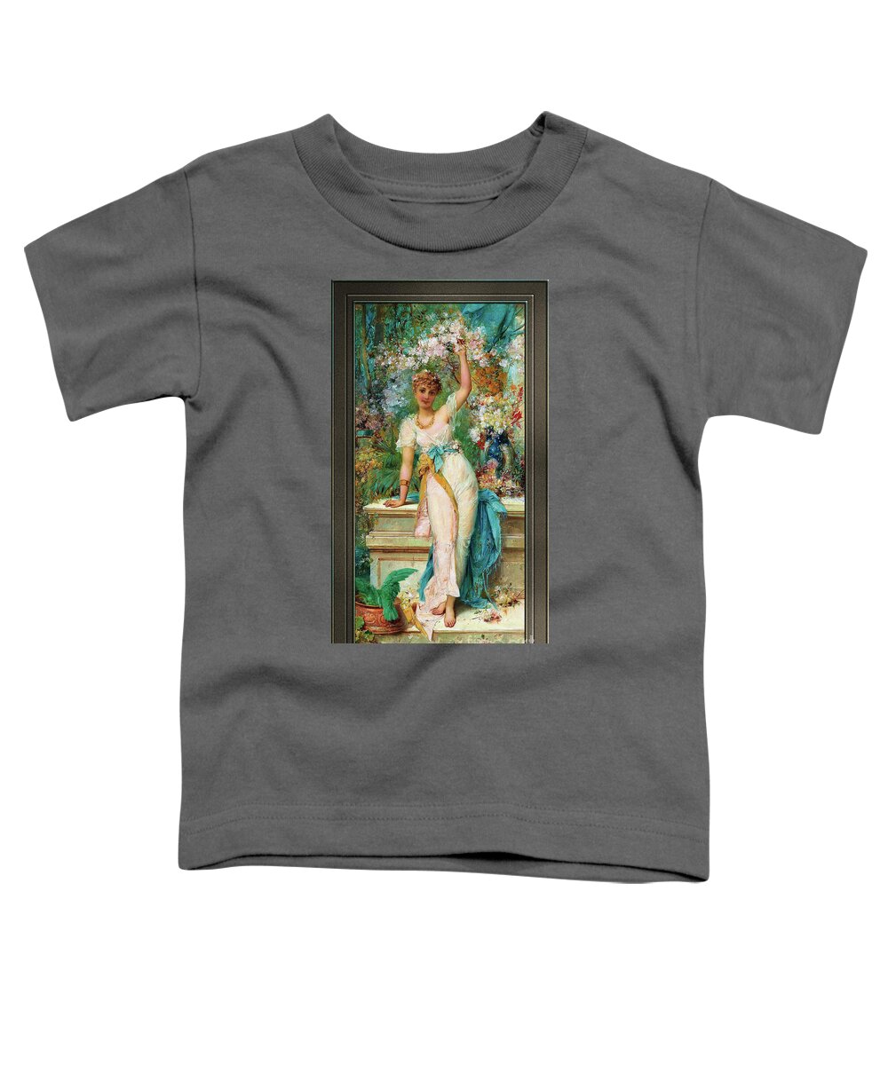 Allegory Of Spring Toddler T-Shirt featuring the painting Allegory Of Spring by Joseph Bernard by Rolando Burbon