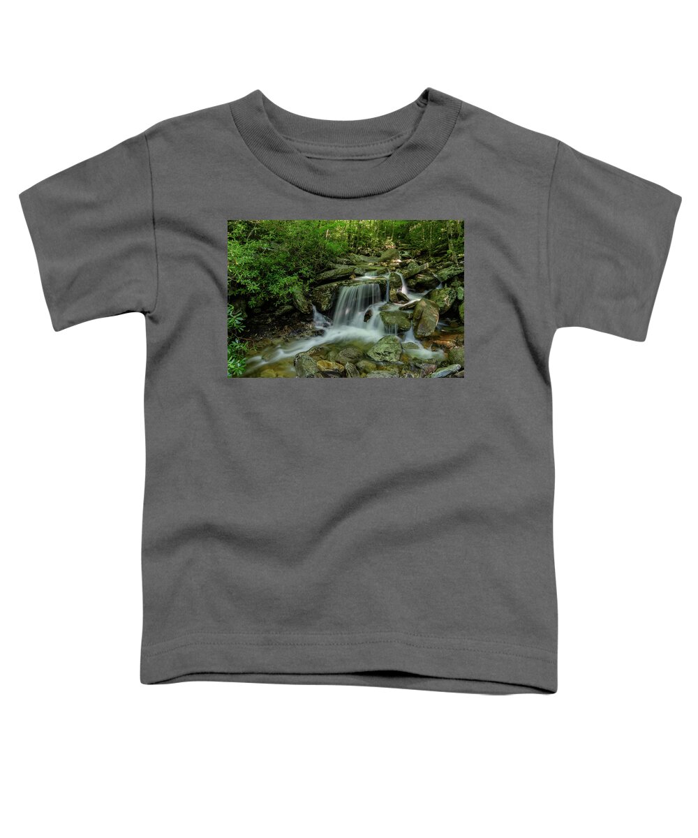 Blue Ridge Mountains Toddler T-Shirt featuring the photograph Along the Creek by Melissa Southern