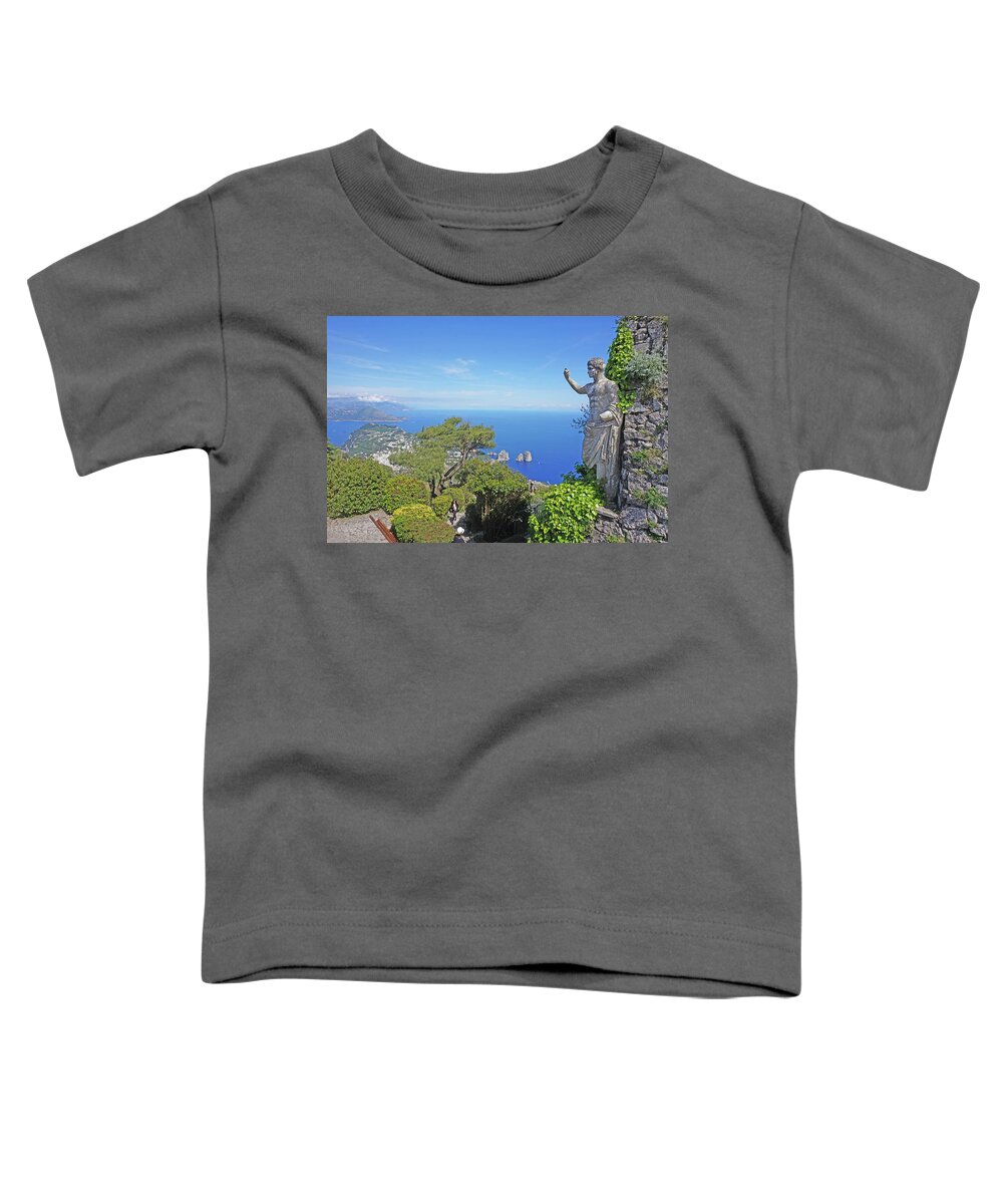 Monte Solaro Toddler T-Shirt featuring the photograph Anacapri, Italy by Yvonne Jasinski