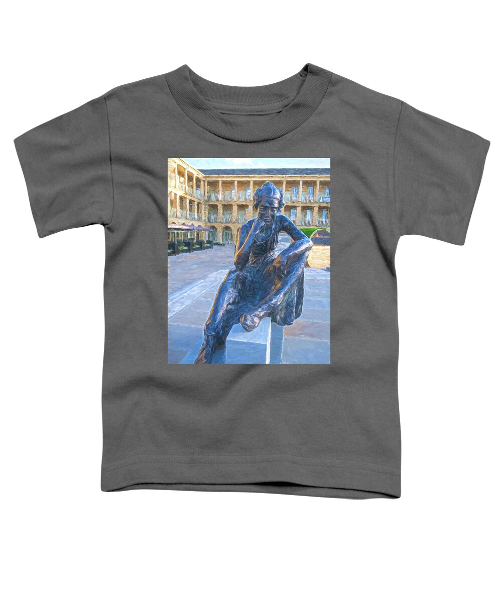 'abstract Toddler T-Shirt featuring the photograph Anne Lister as a painting by Sue Leonard