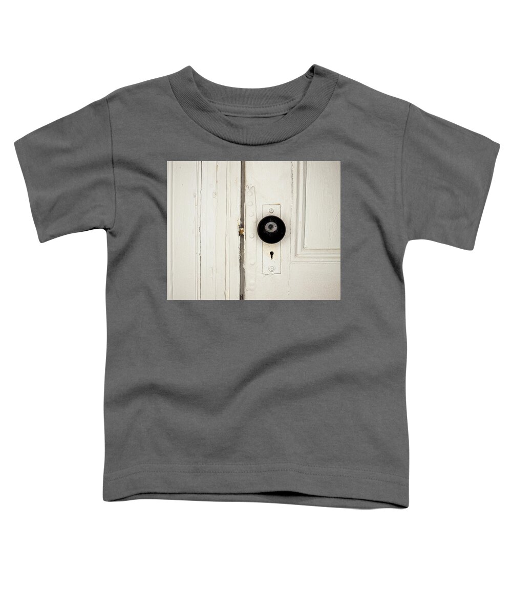 Door Toddler T-Shirt featuring the photograph Antique Door Knob 2 by Amelia Pearn