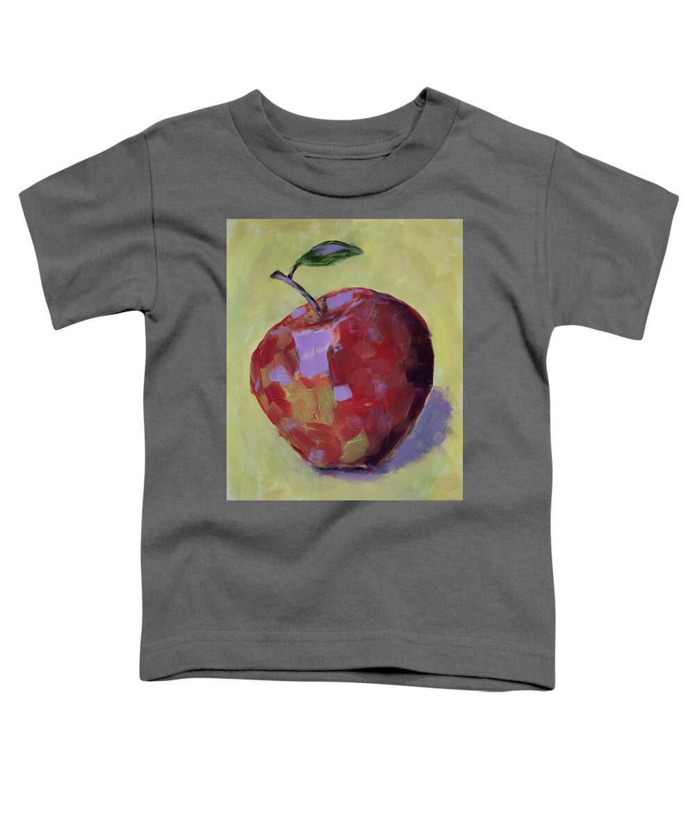Painting Toddler T-Shirt featuring the painting Apple by Mark Ross