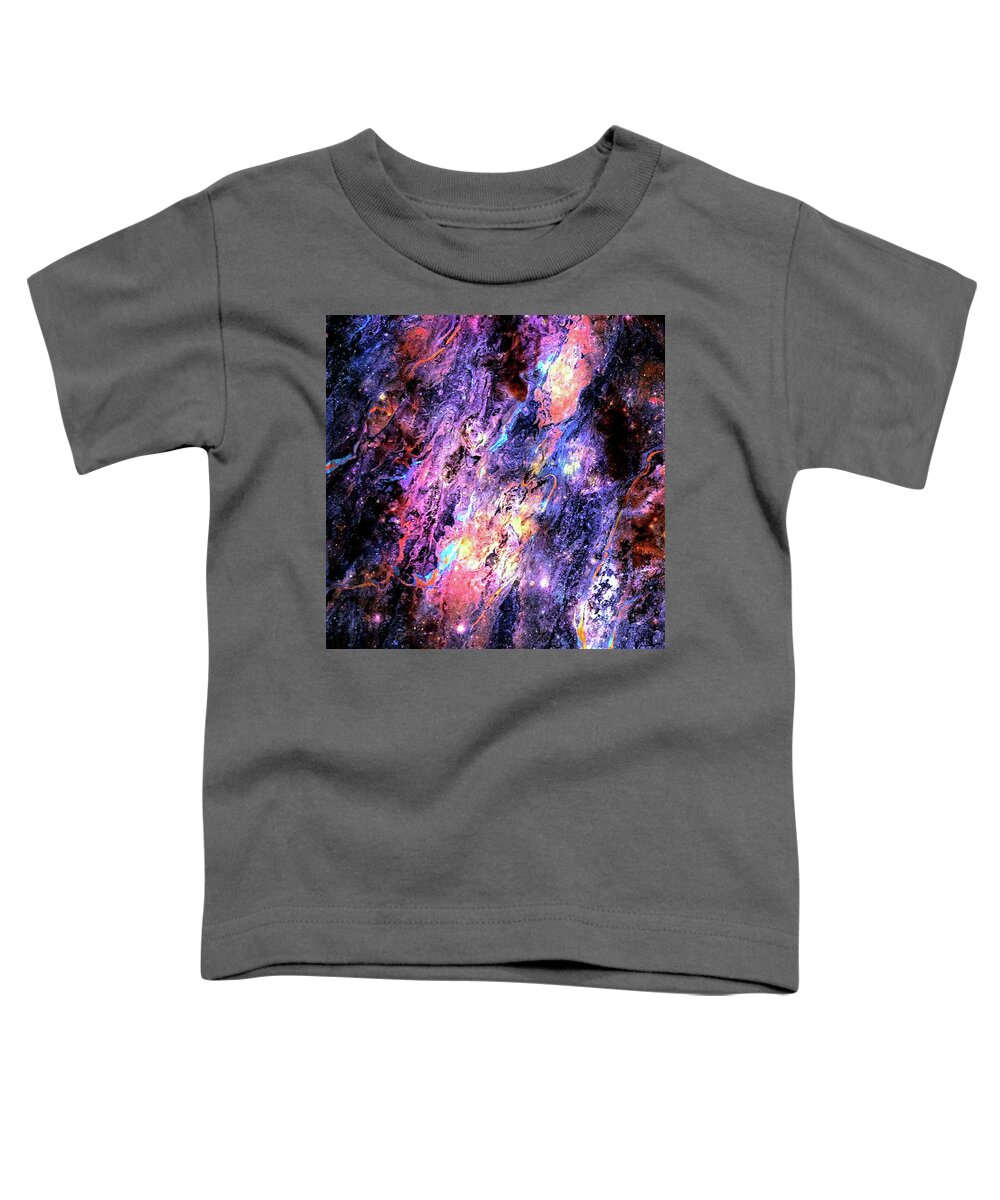 Fluid Toddler T-Shirt featuring the painting Arcane Brilliance by Art by Gabriele