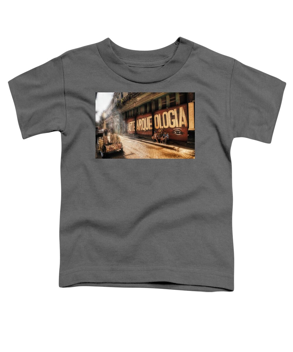 Cuba Toddler T-Shirt featuring the photograph Archeology of the present by Micah Offman