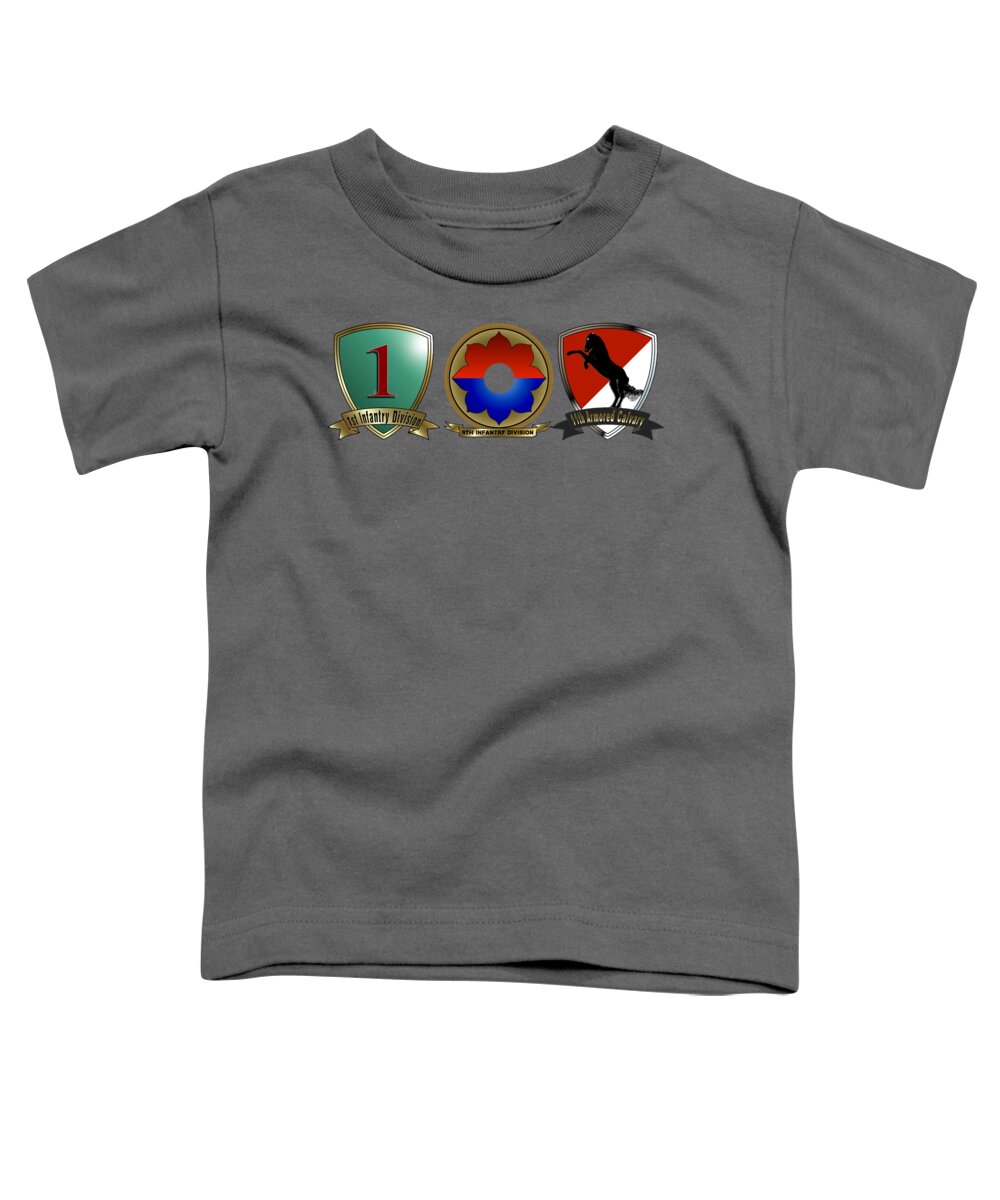 Various Toddler T-Shirt featuring the digital art Army Units by Bill Richards