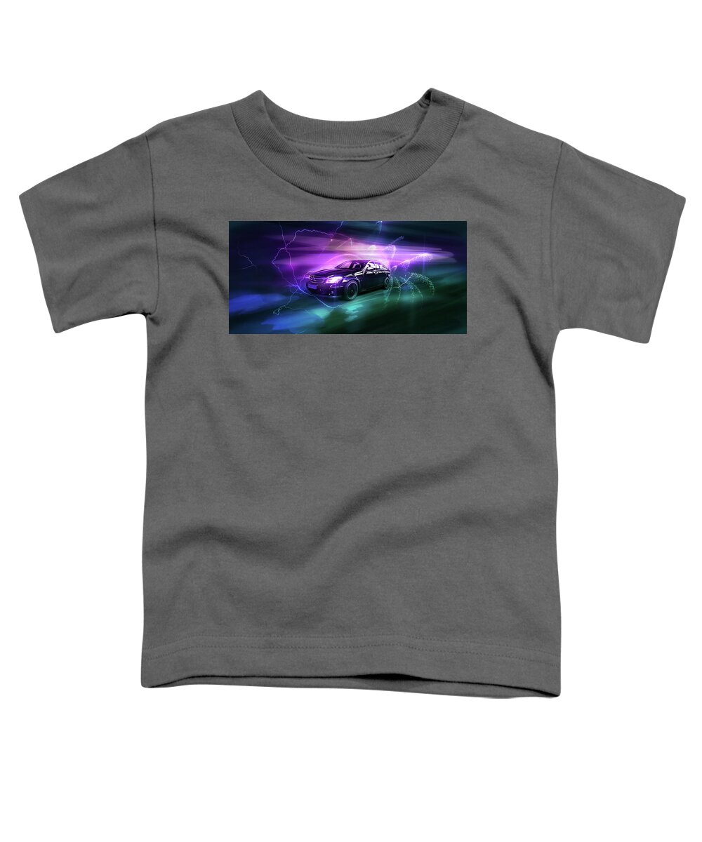 Mercedes Toddler T-Shirt featuring the digital art Art - The Awesome Mercedes by Matthias Zegveld