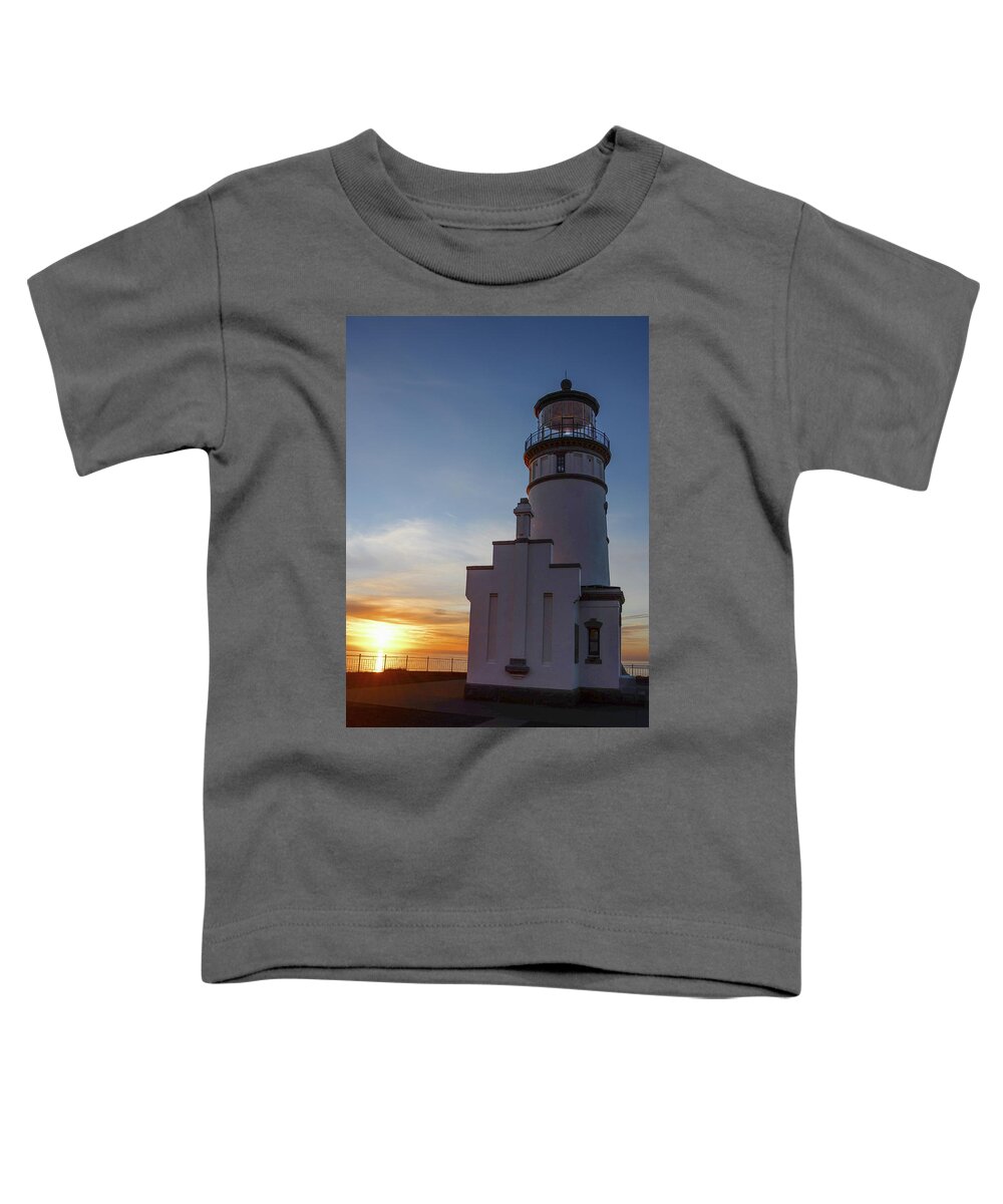 North Head Lighthouse Toddler T-Shirt featuring the photograph At North head by Jerry Cahill