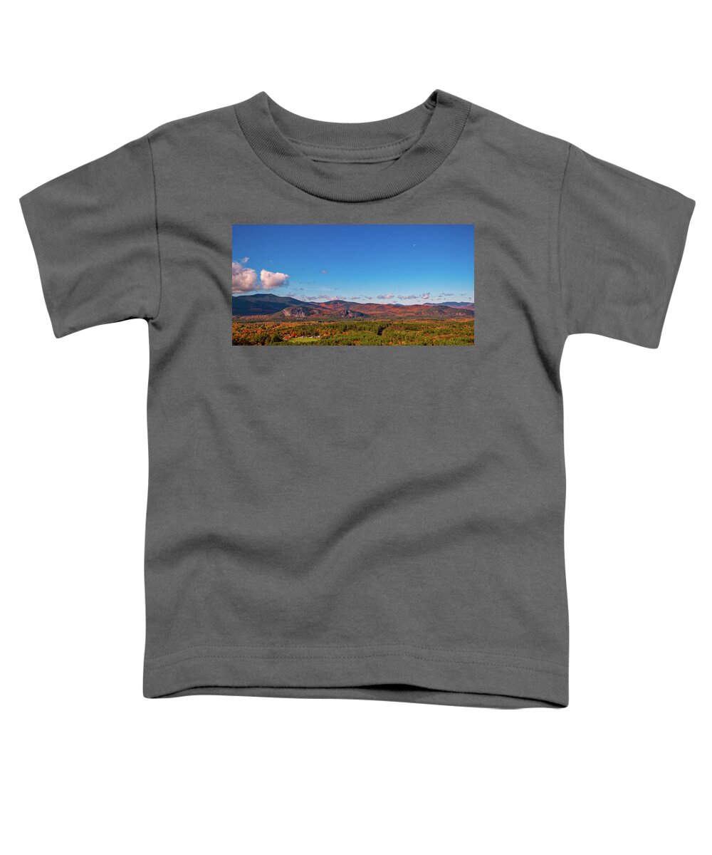 New Hampshire Toddler T-Shirt featuring the photograph Aurumn Over Conway. by Jeff Sinon