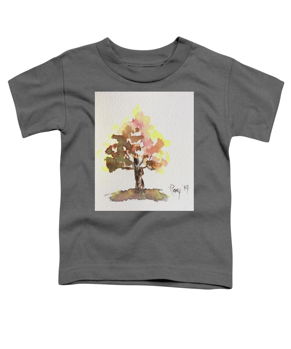 Tree Toddler T-Shirt featuring the painting Autumn Tree by Roxy Rich