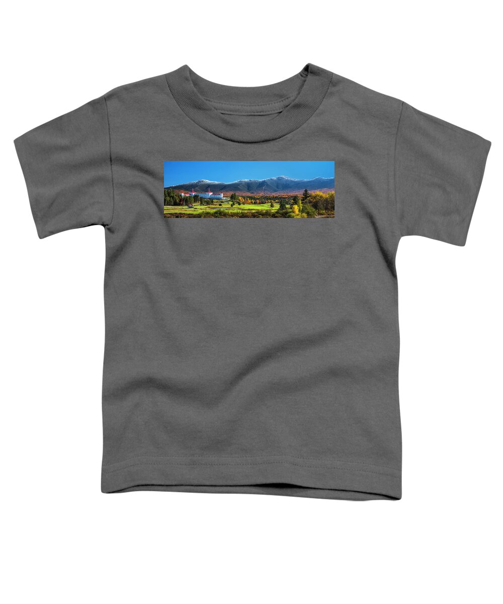 Autumn Toddler T-Shirt featuring the photograph Autumn at the Mount Washington Pano by Chris Whiton