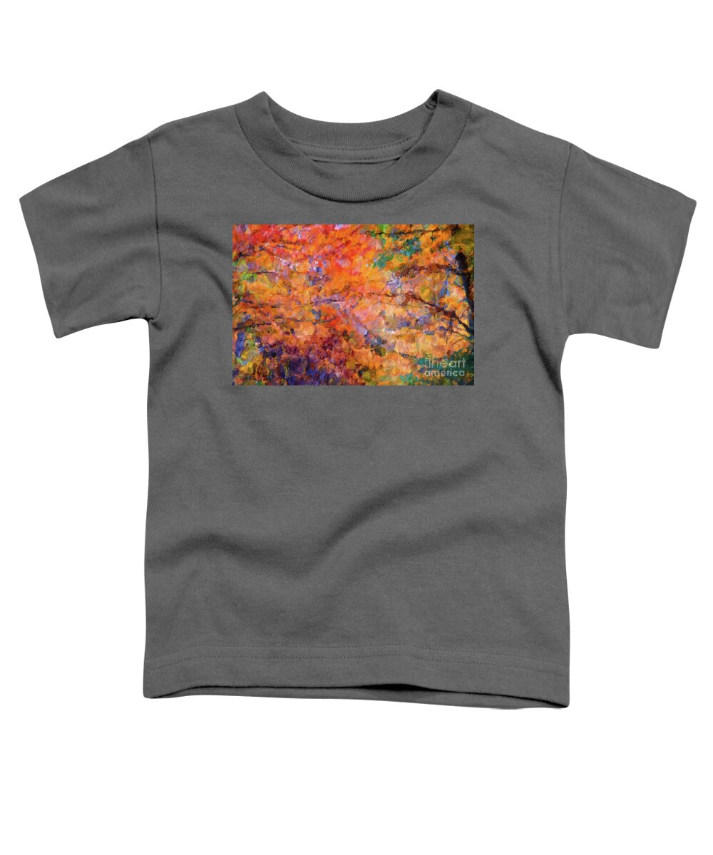 Foliage Toddler T-Shirt featuring the photograph Autumn Foliage Abstract by Anita Pollak