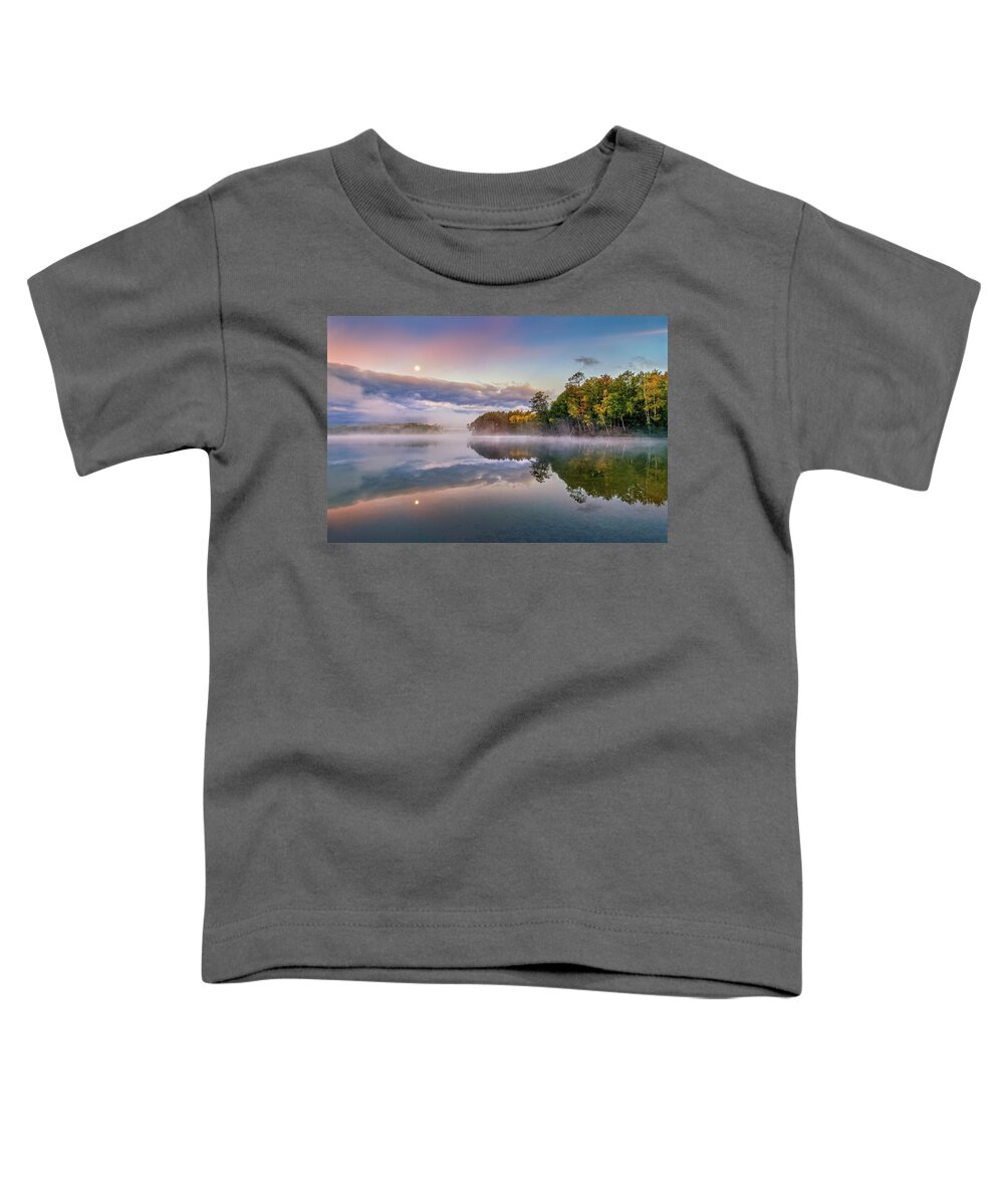 Sunrise Toddler T-Shirt featuring the photograph Autumn Moon 34a2875 by Greg Hartford