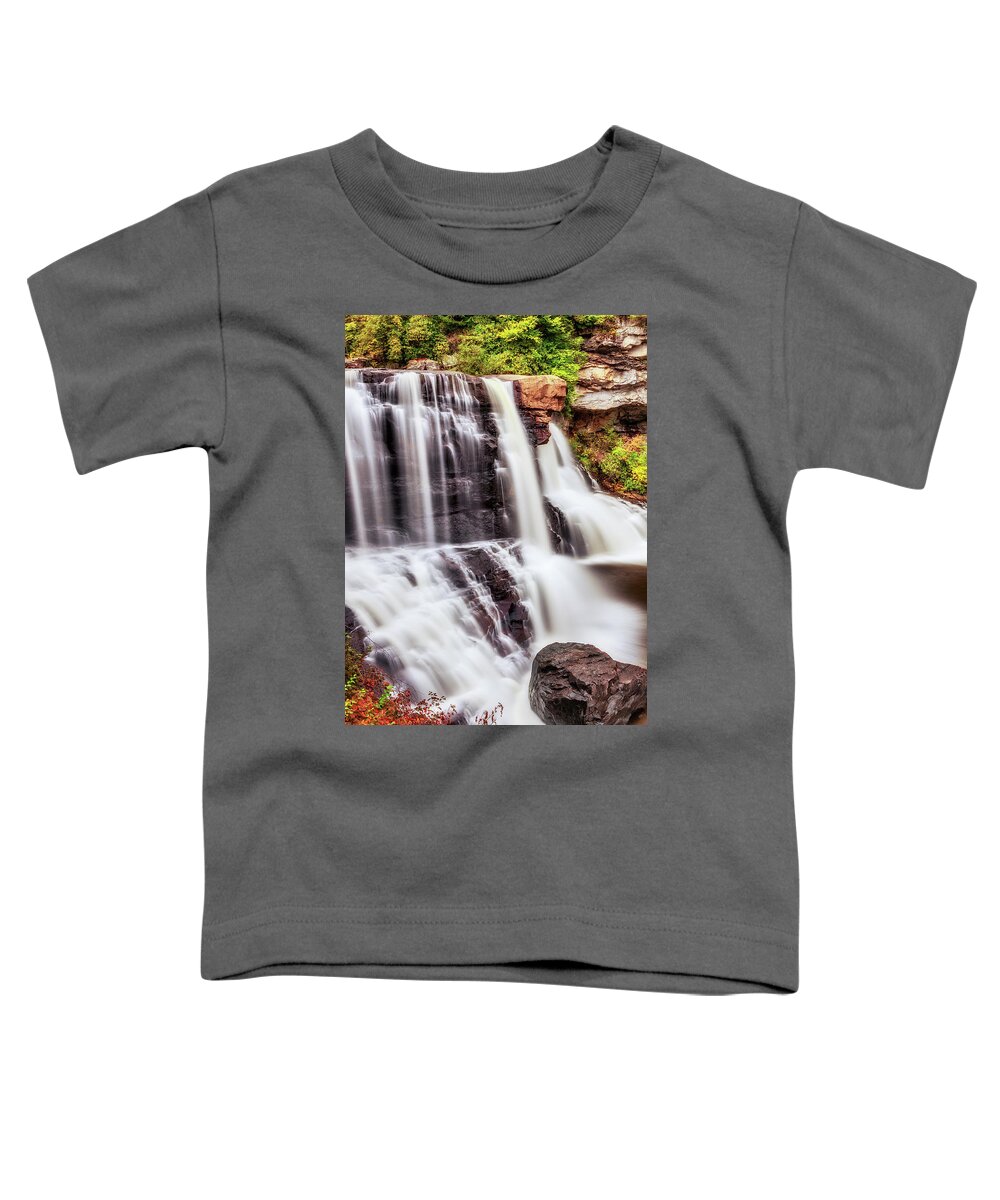 Fall Toddler T-Shirt featuring the photograph Autumn West Virginia Blackwater Falls 2 by Dan Carmichael