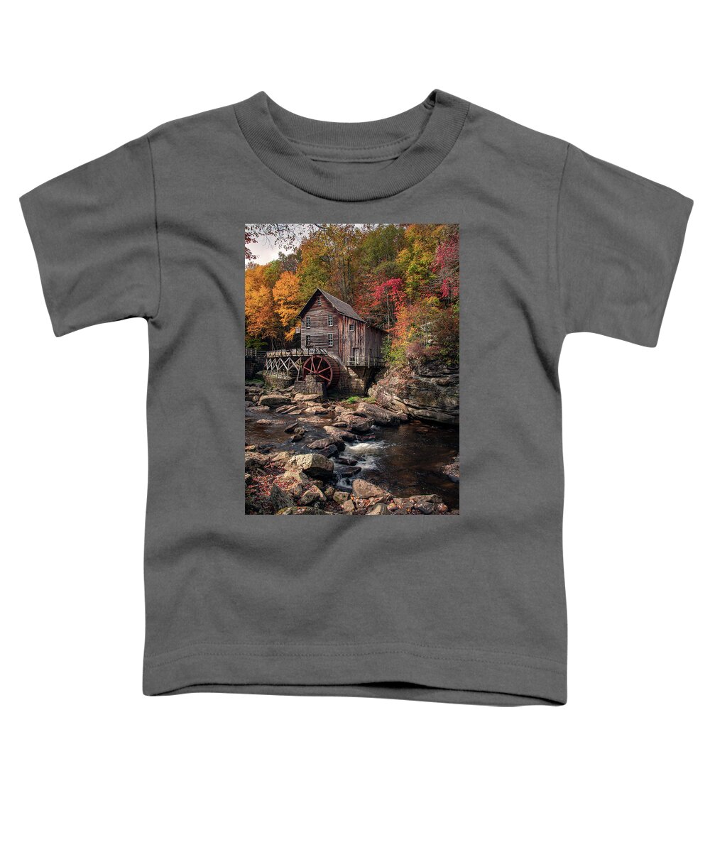 Blue Ridge Mountains Toddler T-Shirt featuring the photograph Autumn's Touch by Robert J Wagner