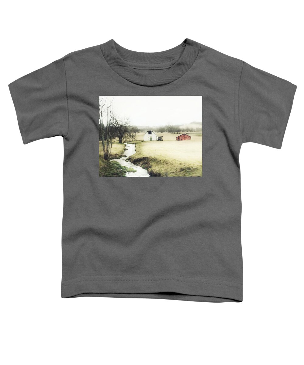 Barn Toddler T-Shirt featuring the photograph Babbling Brook by Julie Hamilton