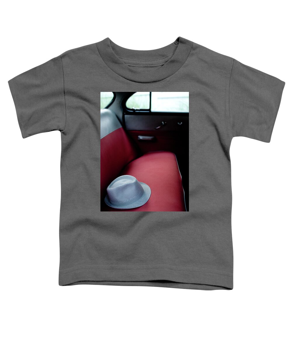 Hat Toddler T-Shirt featuring the photograph Backseat Hat by Nickleen Mosher