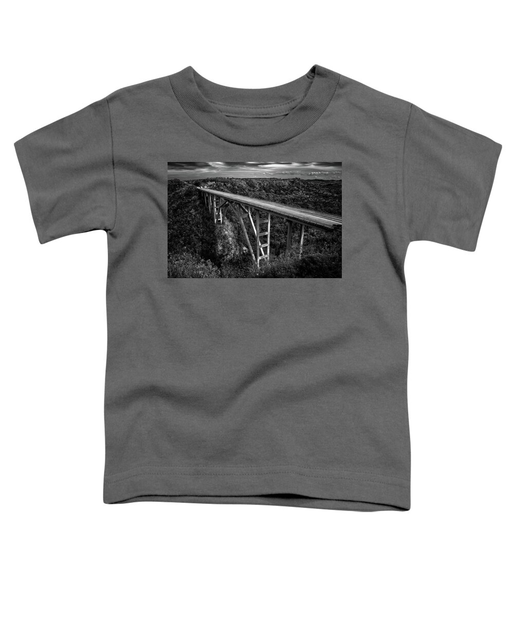 Bridge Toddler T-Shirt featuring the photograph Bacunayagua Bridge by Elin Skov Vaeth