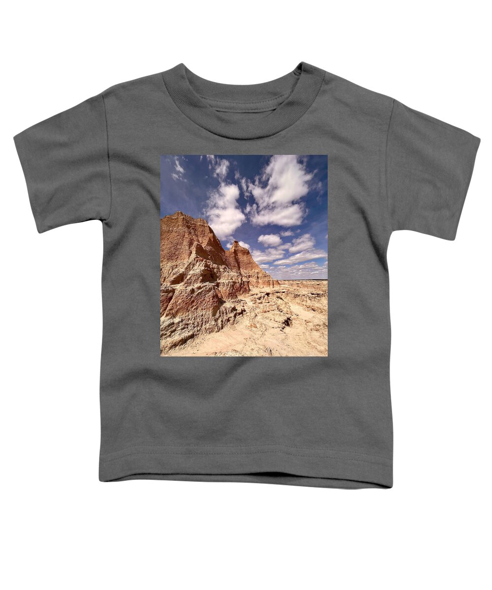 Badlands Toddler T-Shirt featuring the photograph Badlands by Carolyn Mickulas