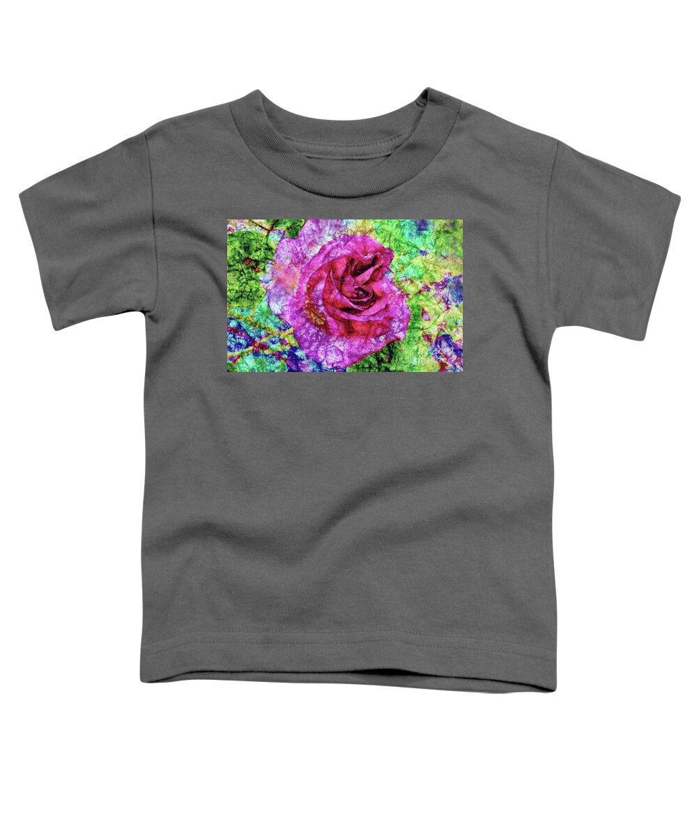 Rose Toddler T-Shirt featuring the photograph Batik Rose by Sea Change Vibes