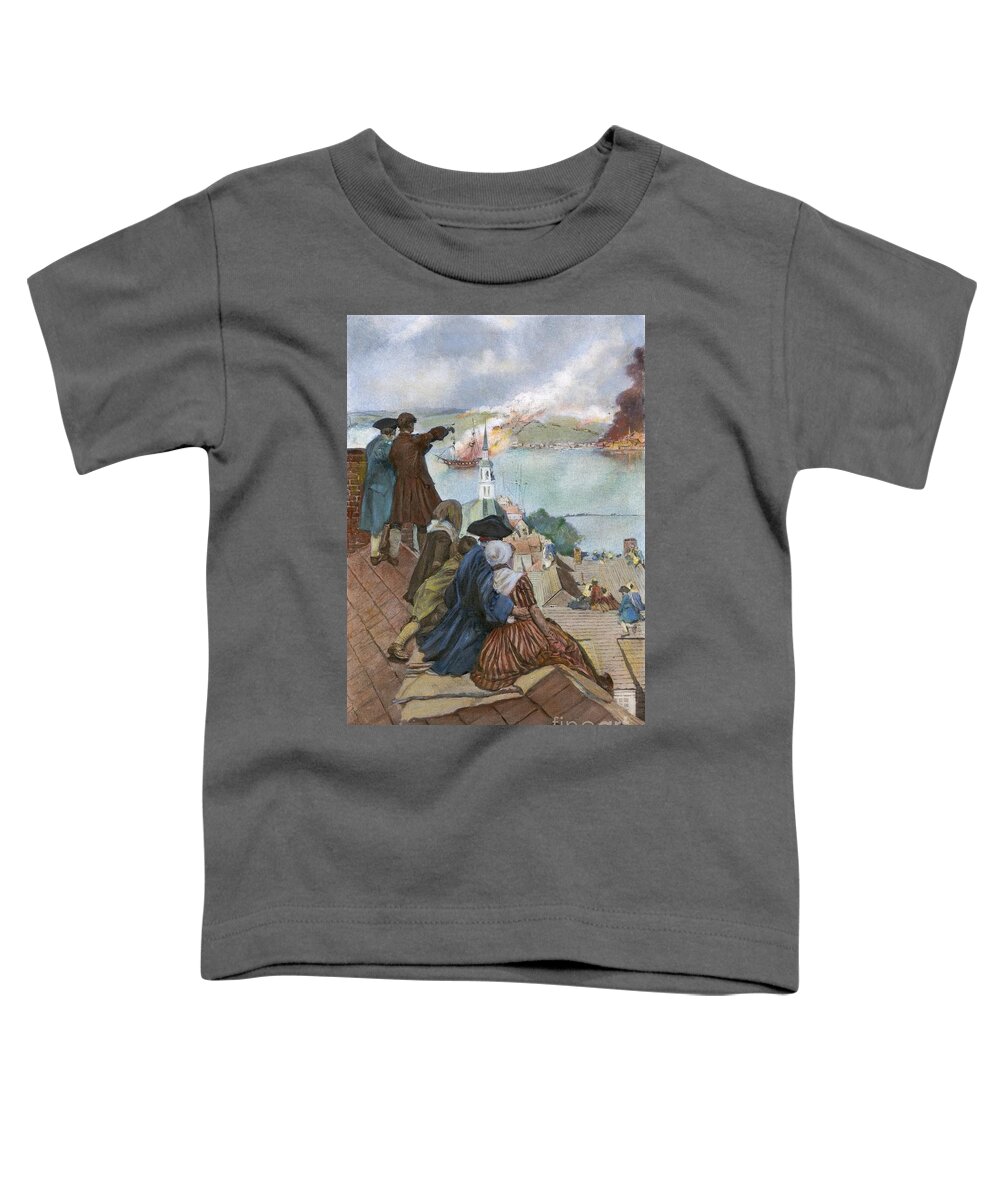 1775 Toddler T-Shirt featuring the drawing Battle Of Bunker Hill, 1775 by Howard Pyle