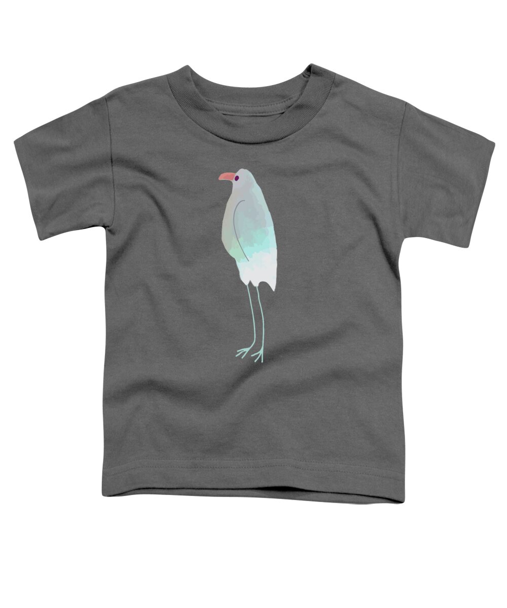 Beachy Bird Toddler T-Shirt featuring the digital art Beachy Bird by Kandy Hurley