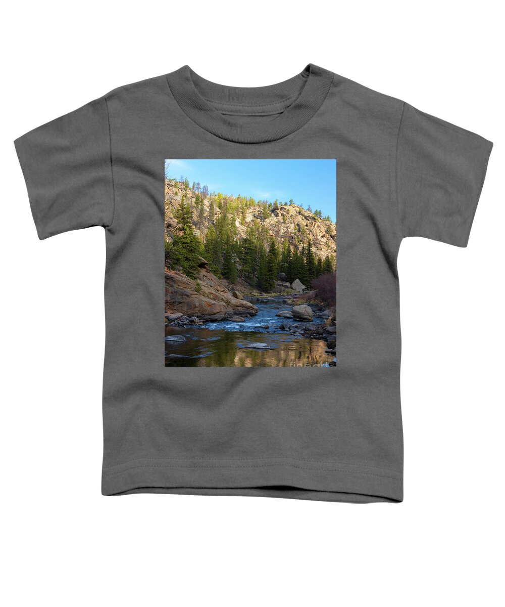 Eleven Mile Canyon Toddler T-Shirt featuring the photograph Beautiful South Platte by Steven Krull