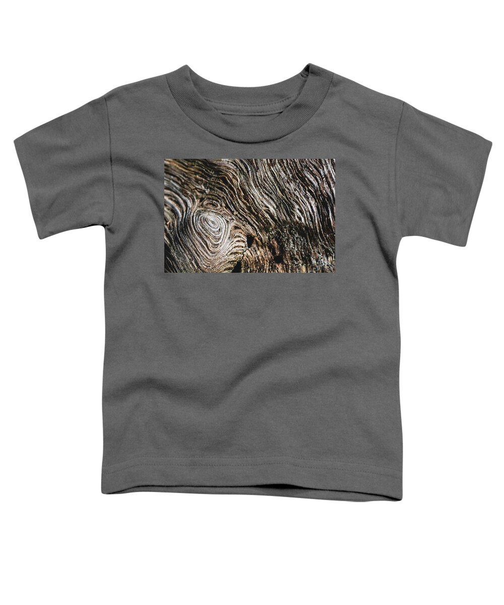 Wood Toddler T-Shirt featuring the photograph Beautiful Wood Structure by Martin Vorel Minimalist Photography