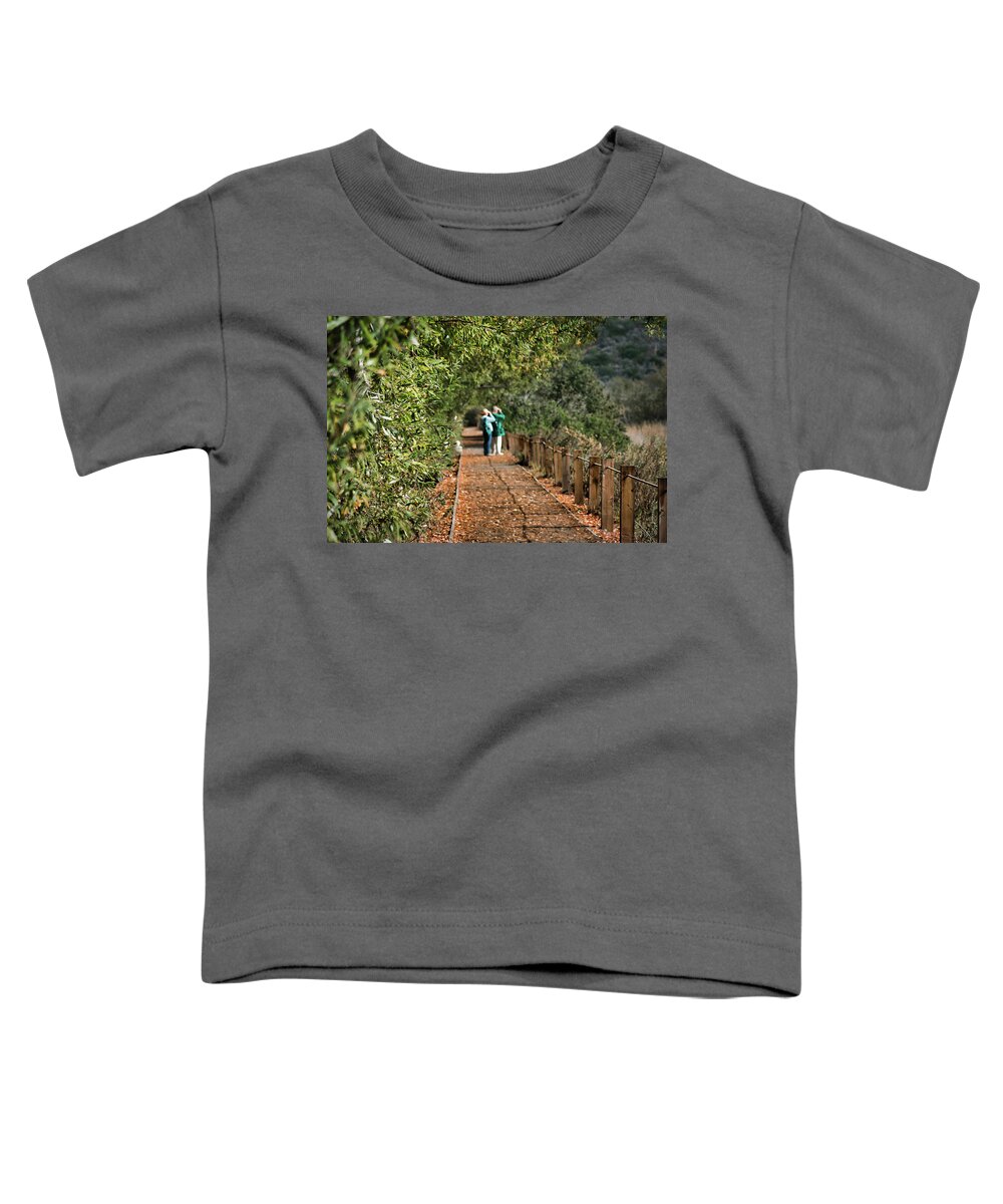 San Elijo Toddler T-Shirt featuring the photograph Bird Watching at San Elijo Lagoon by American Landscapes