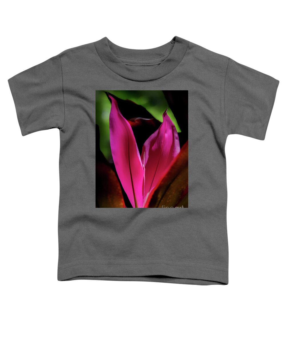 Ti Plant Toddler T-Shirt featuring the photograph New Leaves by Neala McCarten