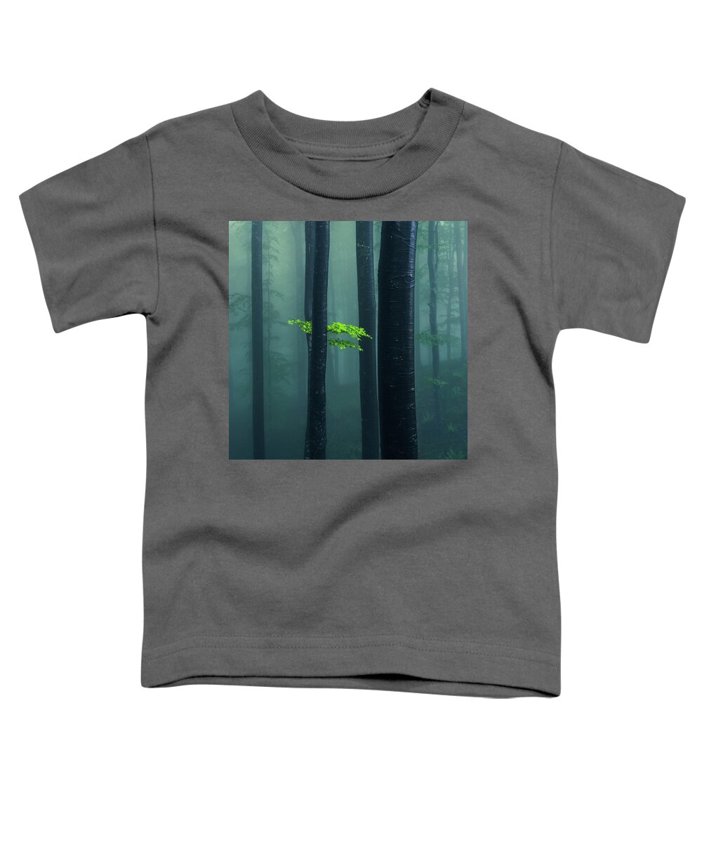 Mountain Toddler T-Shirt featuring the photograph Bit Of Green by Evgeni Dinev