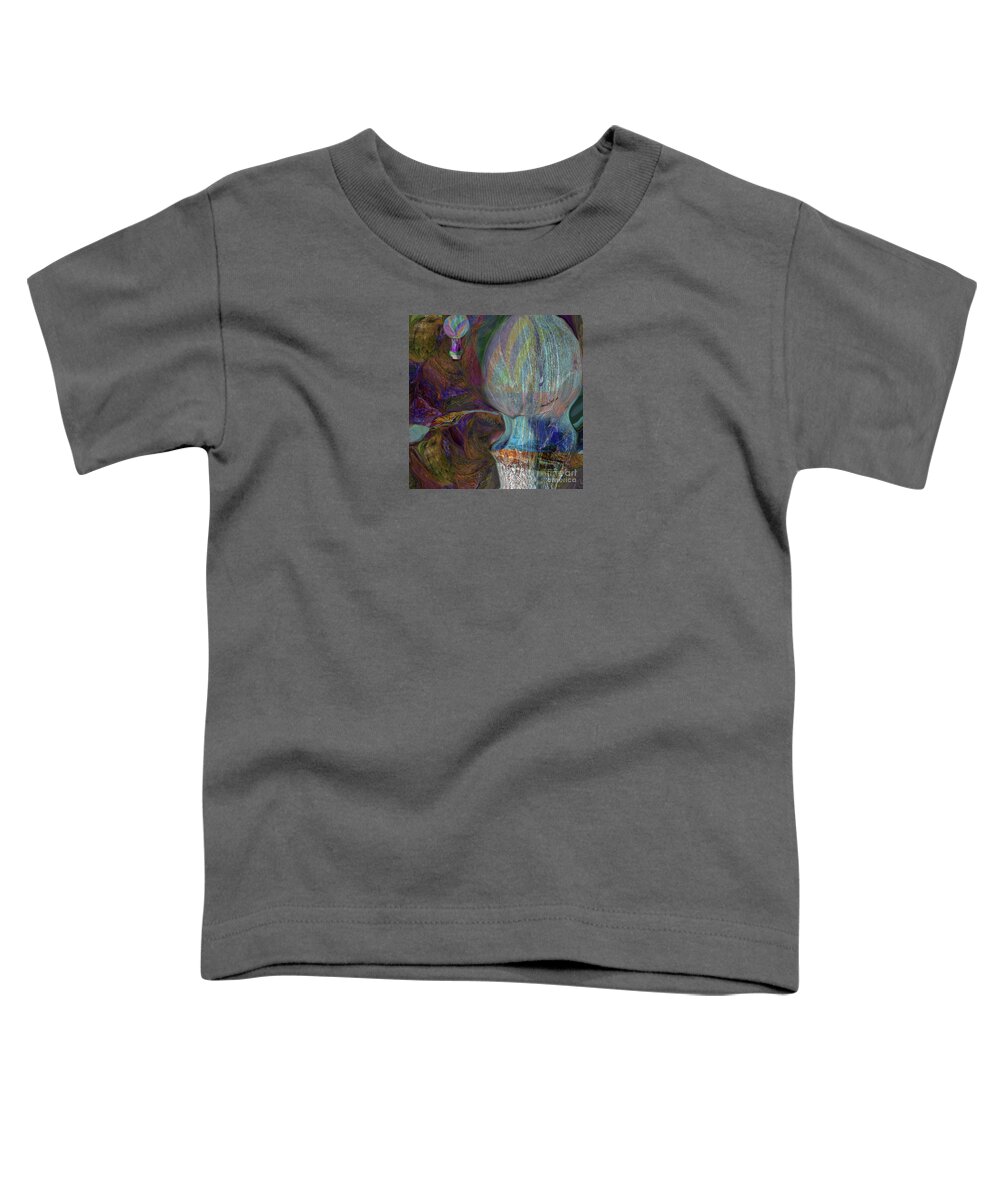 Square Toddler T-Shirt featuring the mixed media Rising Higher by Zsanan Studio