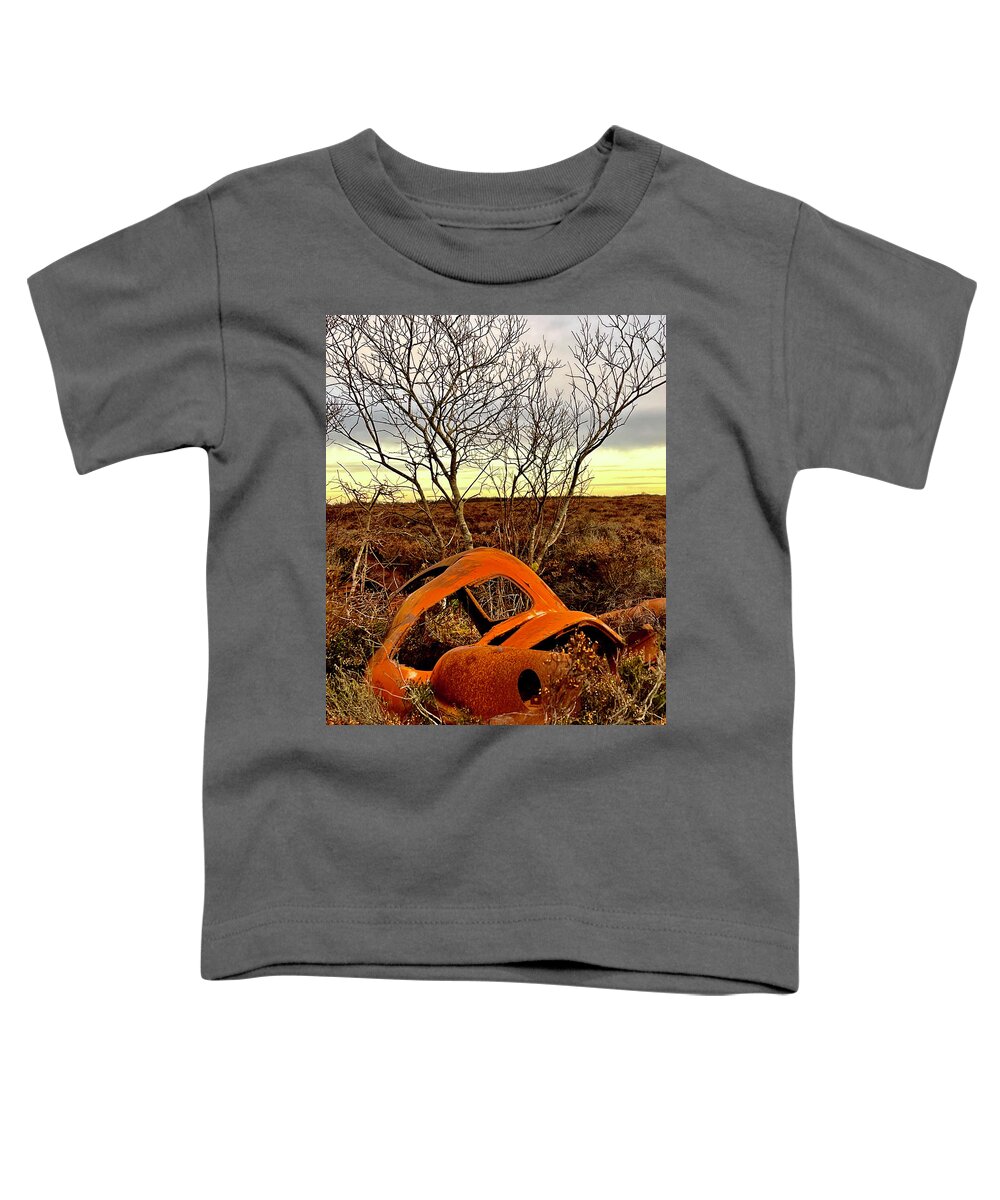 Sunset Bog Toddler T-Shirt featuring the photograph Blending In by Six Months Of Walking