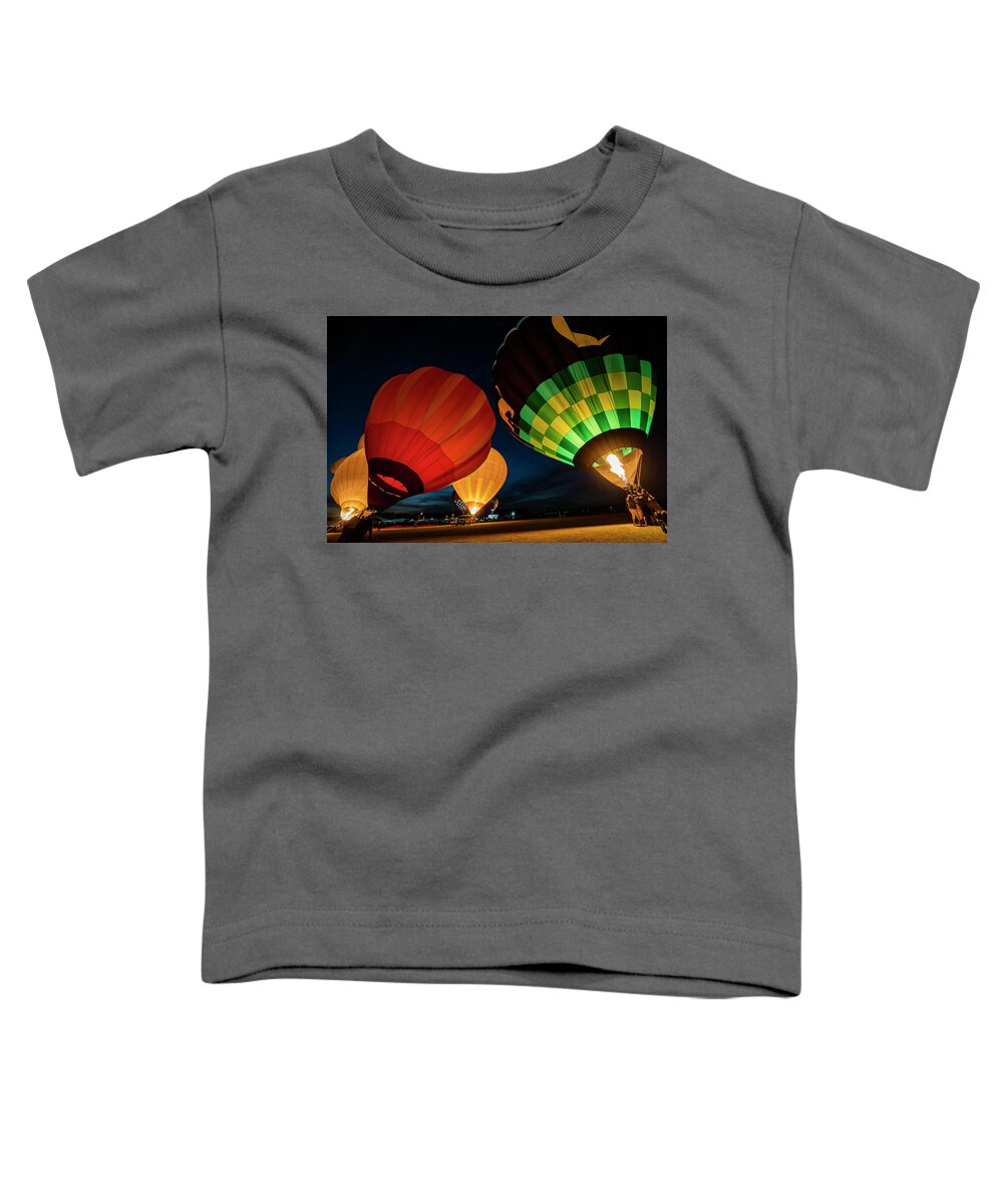 Balloon Toddler T-Shirt featuring the digital art Blow Over by Todd Tucker