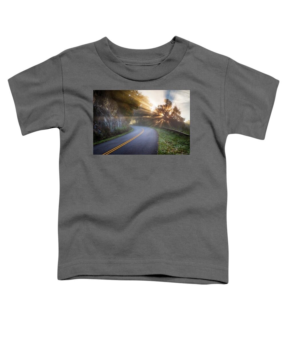 Blue Ridge Parkway Toddler T-Shirt featuring the photograph Blue Ridge Parkway North Carolina by Dave Allen