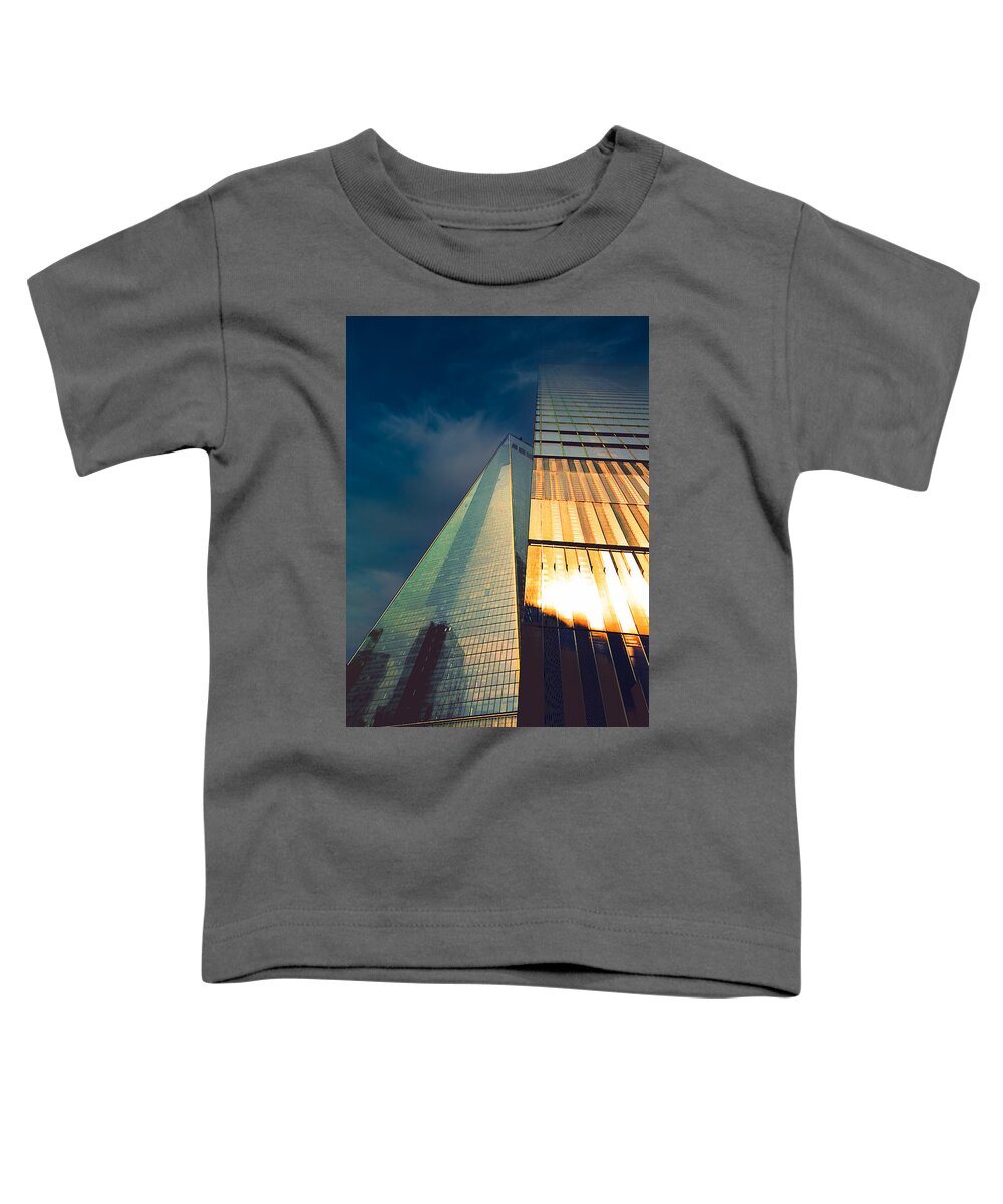Architecture Toddler T-Shirt featuring the photograph Blue Skies are the Limit by Montez Kerr
