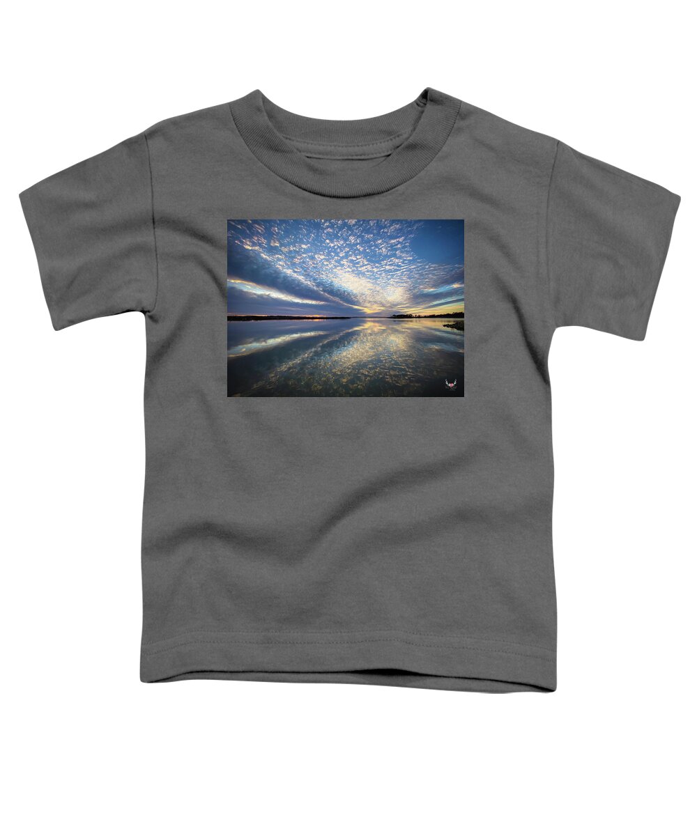 Clouds Toddler T-Shirt featuring the photograph Blue Sunset by Pam Rendall