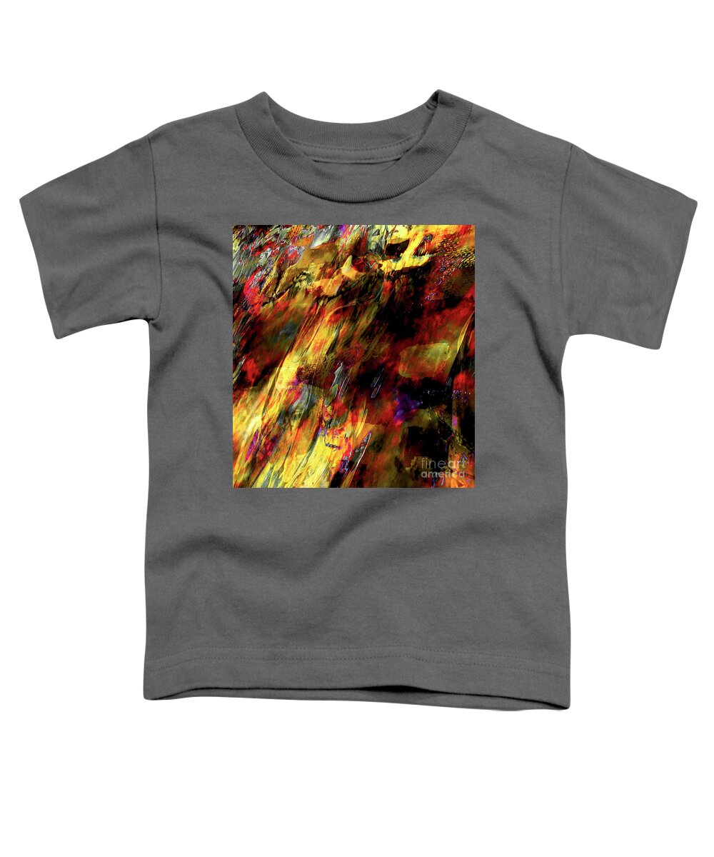 A-fine-art Toddler T-Shirt featuring the painting Bold Colors For Castle Walls 1 by Catalina Walker