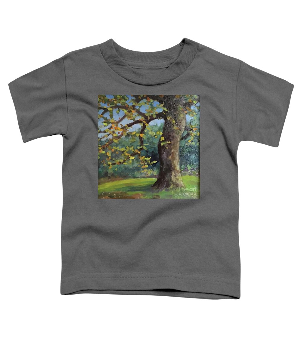 Tree Toddler T-Shirt featuring the painting Botanical Tree by Anne Marie Brown