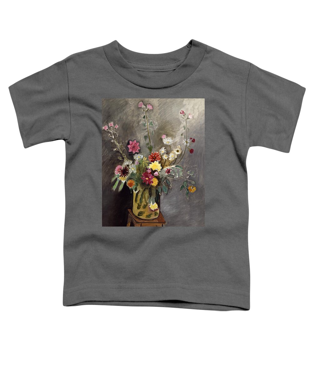 Domain Toddler T-Shirt featuring the painting Bouquet by Henri Matisse by MotionAge Designs