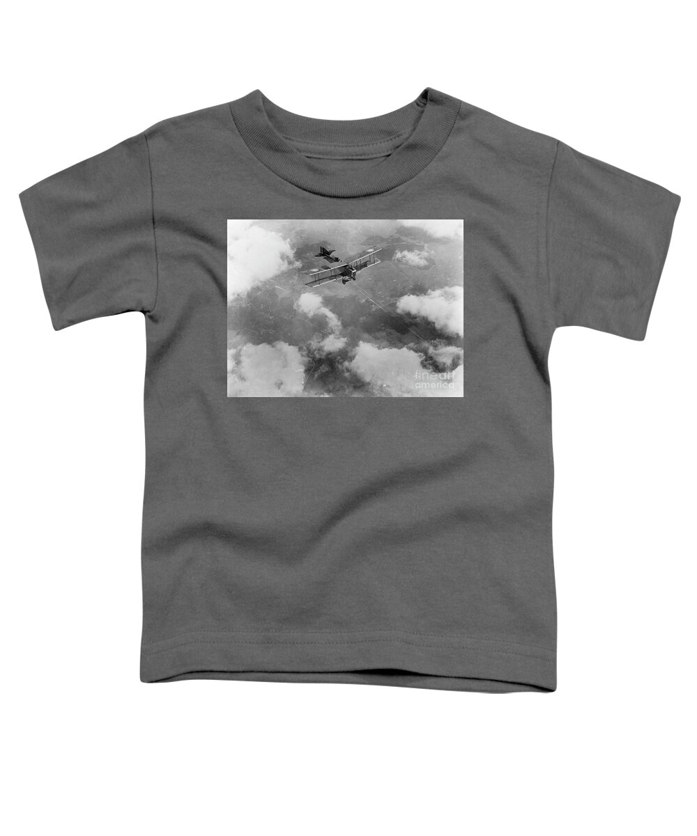 1918 Toddler T-Shirt featuring the photograph Breguet Bomber, 1918 by Granger