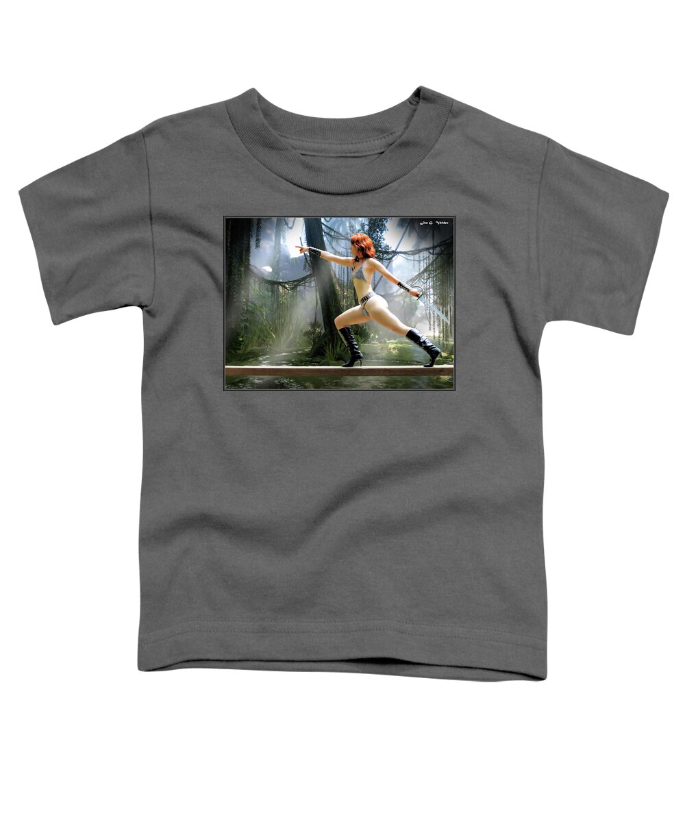 Amazon Toddler T-Shirt featuring the photograph Bridge Charge by Jon Volden