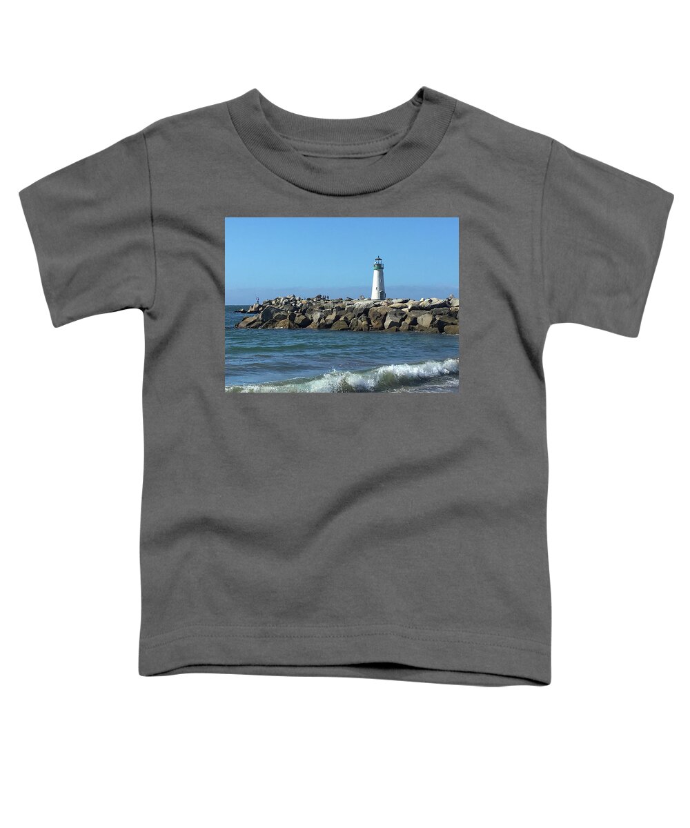 Jennifer Kane Webb Toddler T-Shirt featuring the photograph Bright Morning Lighthouse by Jennifer Kane Webb