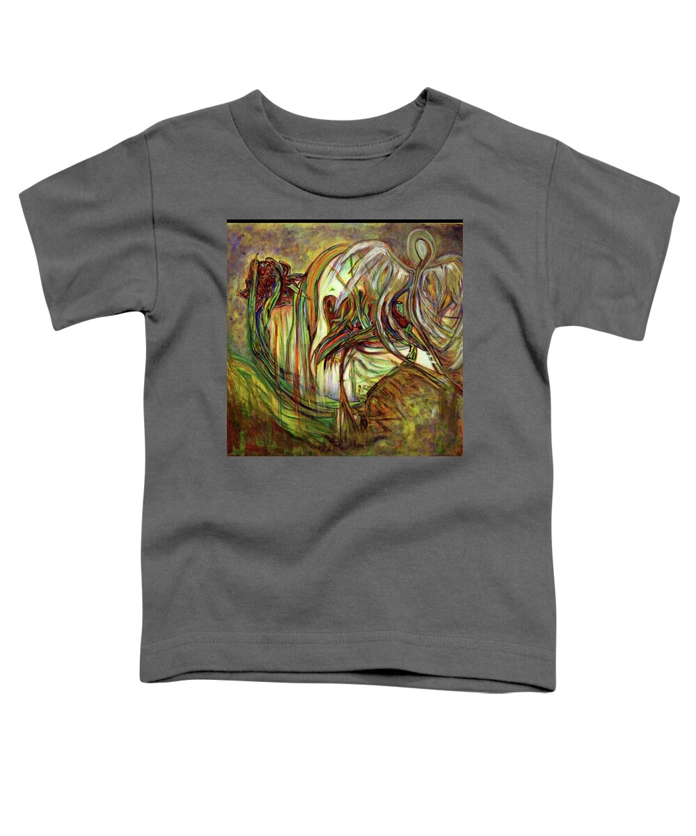Original Toddler T-Shirt featuring the painting Bringers of the Dawn by Karen Lillard