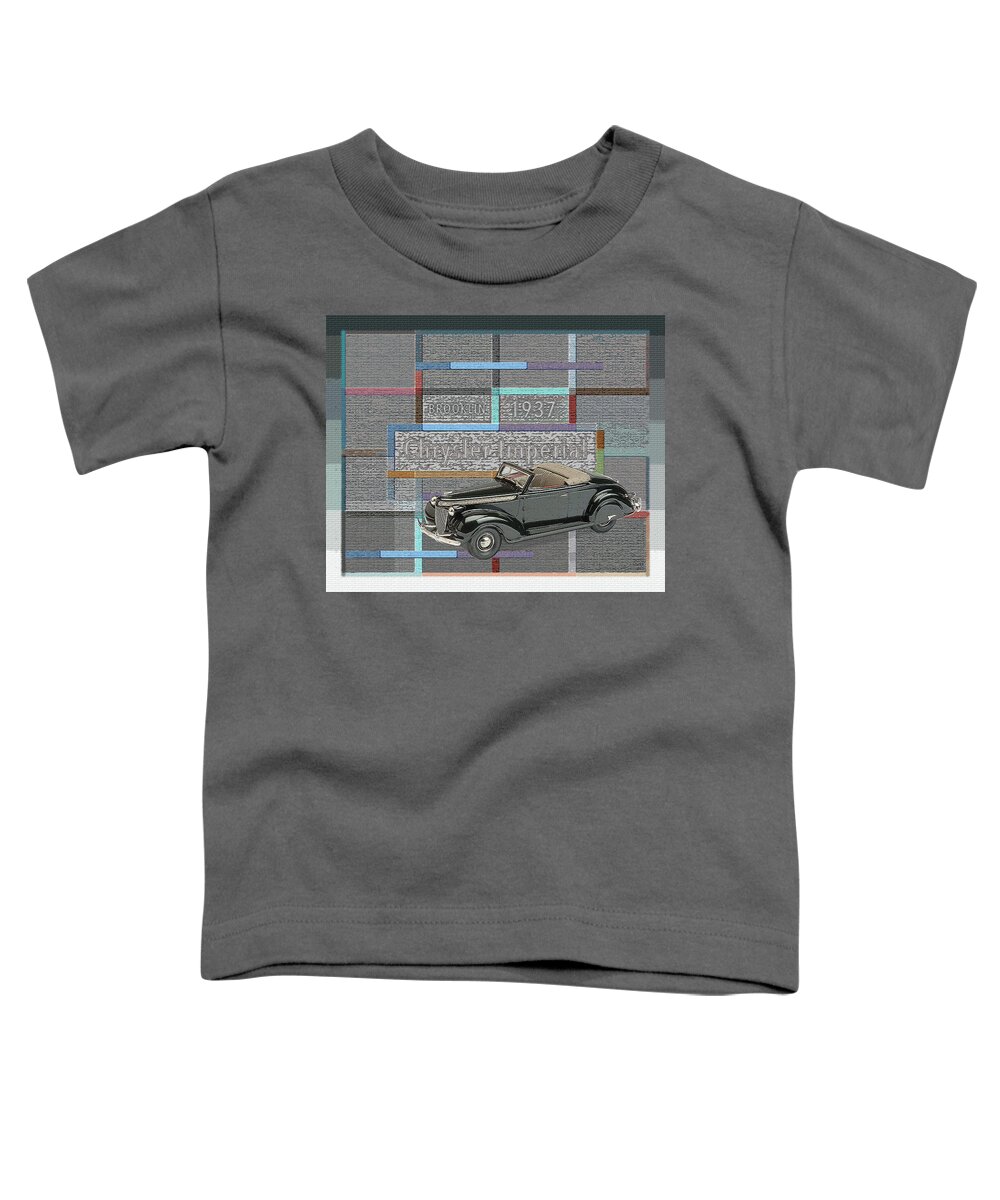 Brooklin Models Toddler T-Shirt featuring the digital art Brooklin Models / Chrysler Imperial by David Squibb