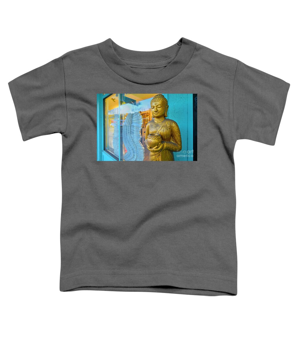 Buddha Toddler T-Shirt featuring the photograph Buddha by Michael Wheatley