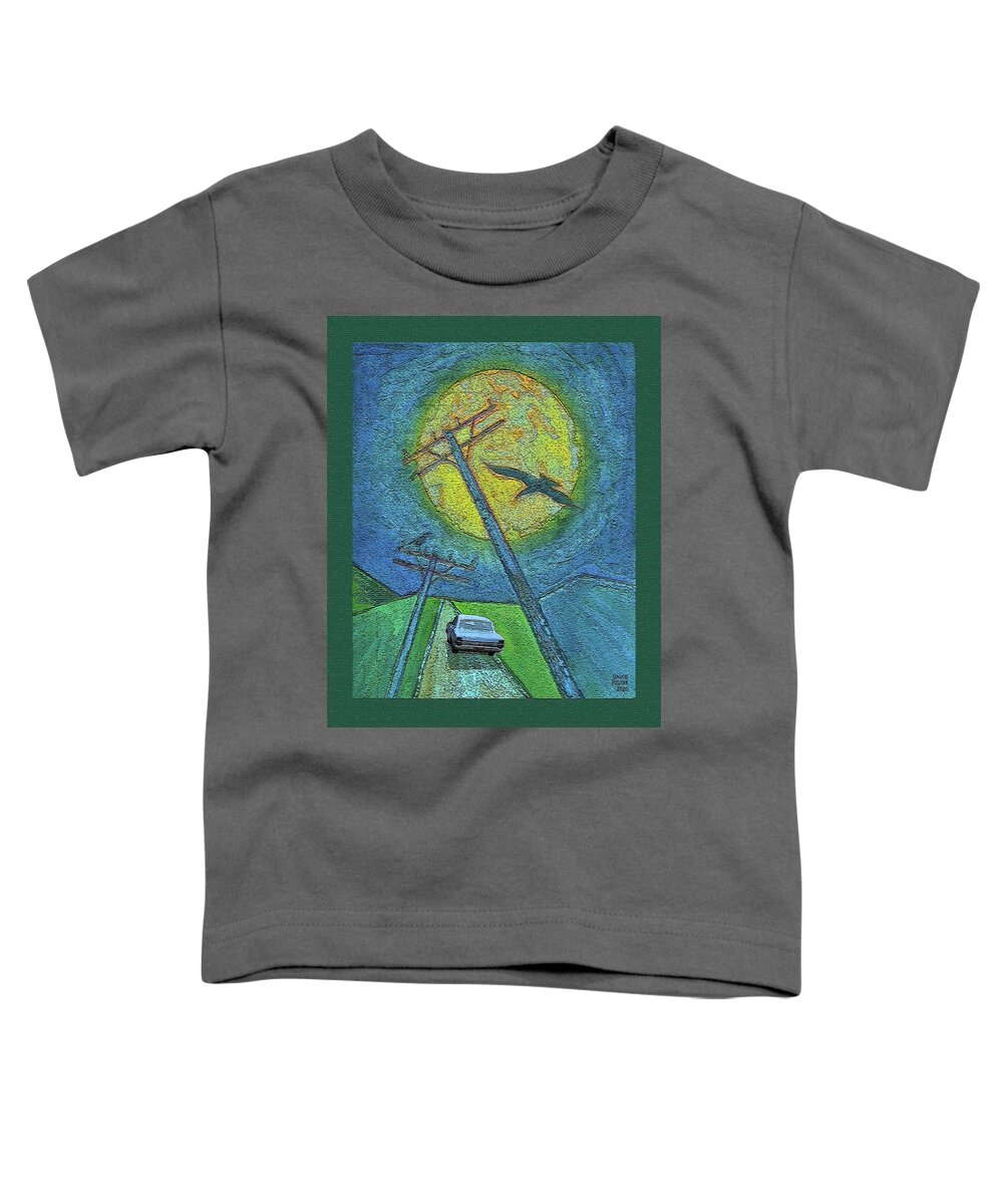 Car Chase Toddler T-Shirt featuring the digital art Car Chase / French Connection by David Squibb
