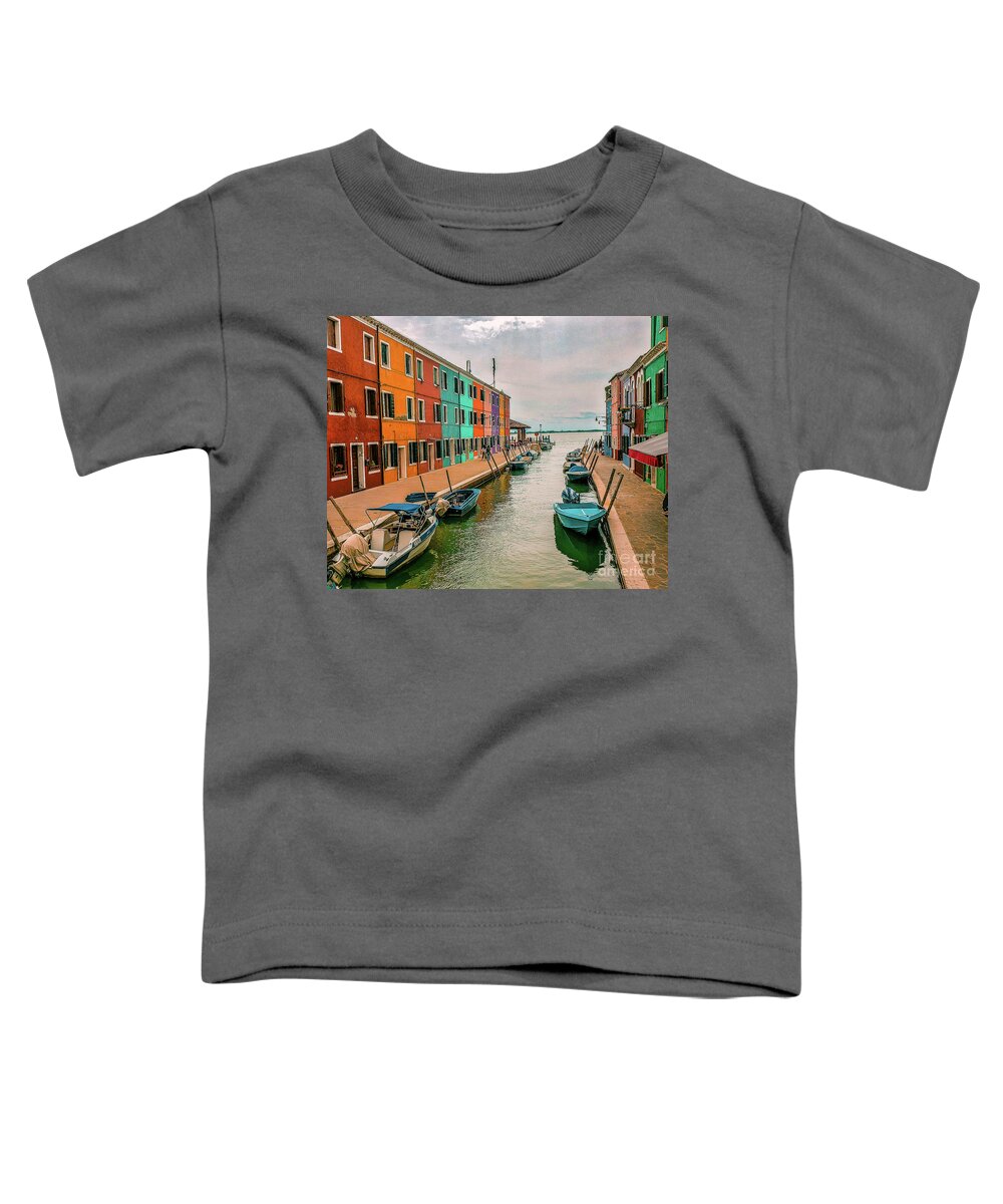  Toddler T-Shirt featuring the photograph Burano, Italy #1 by Ken Arcia