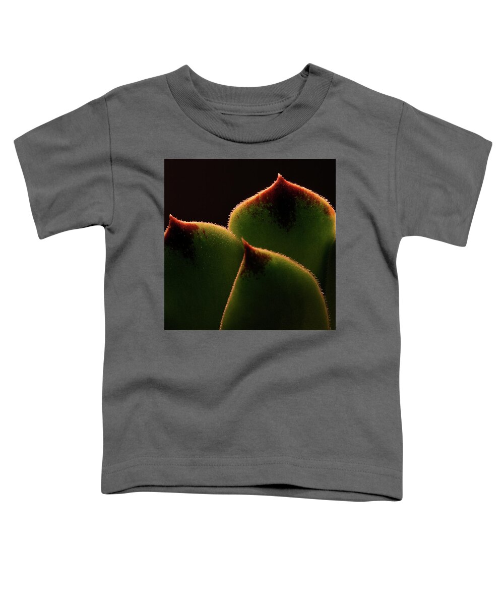 Macro Toddler T-Shirt featuring the photograph Cactus 9609 by Julie Powell