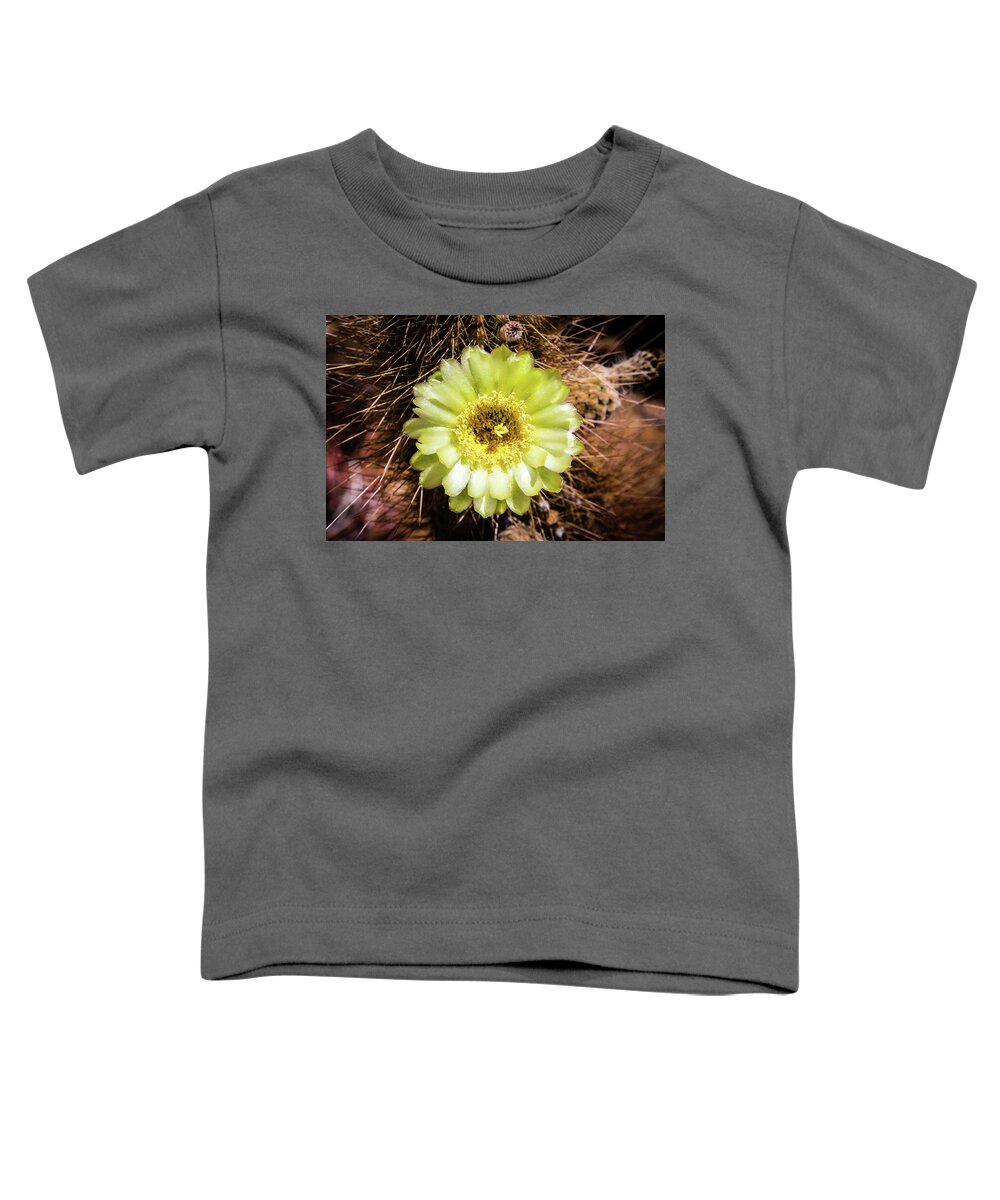 Canyon Toddler T-Shirt featuring the photograph Cactus Bloom 2 by Craig A Walker