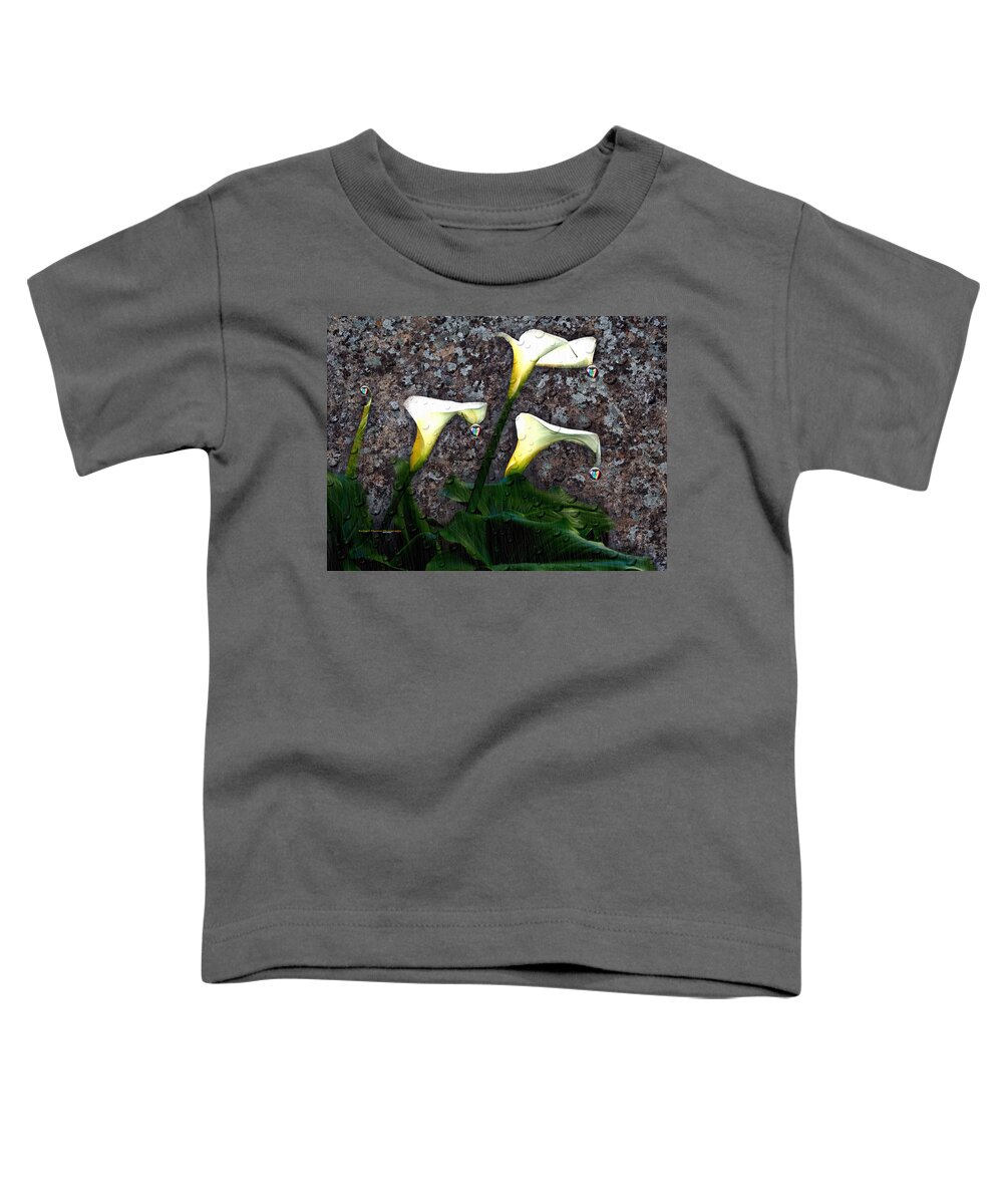 Photo Art Toddler T-Shirt featuring the photograph Calla Lily Heart Love by Richard Thomas